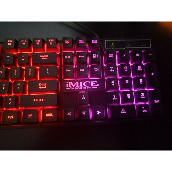 iMice AK600 Colorful Backlight High Buttons Wired Keyboard  Same day Shipping - Picture 4 of 12